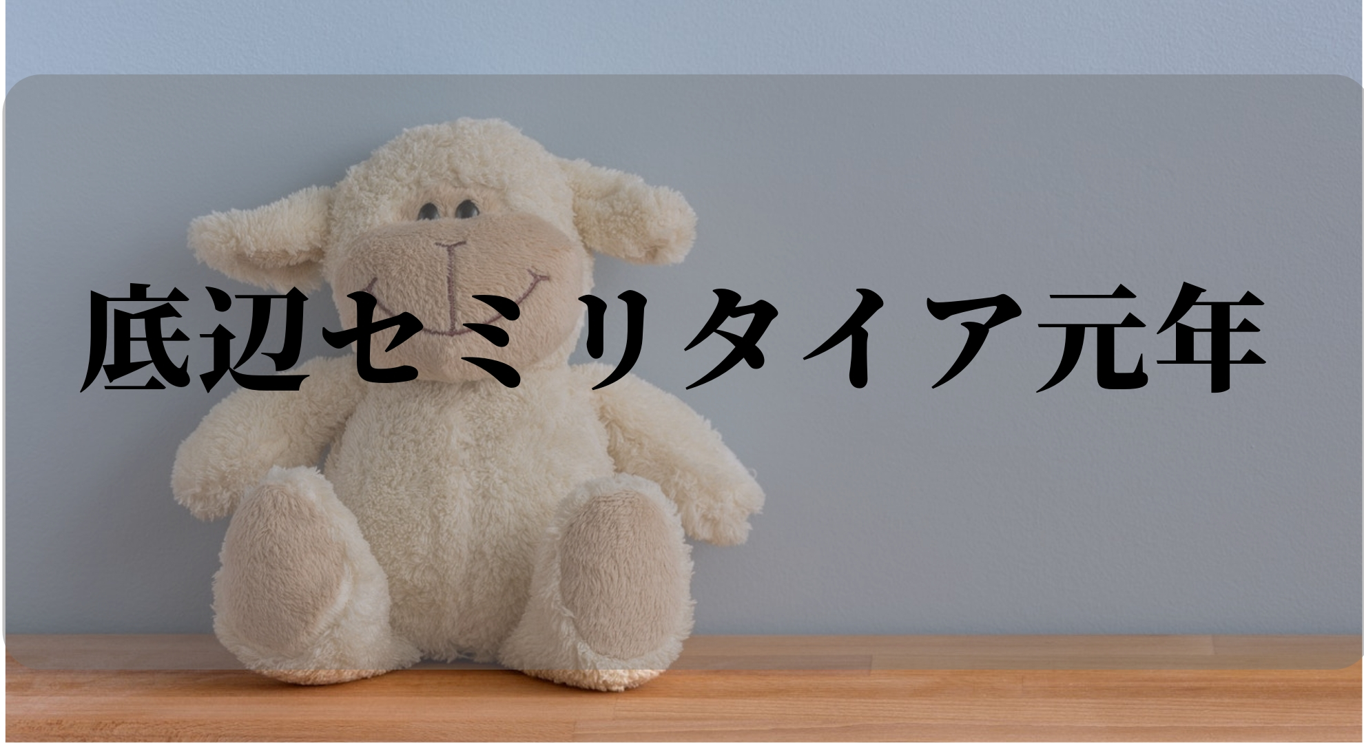 新年号は「令和」そして底辺セミリタイア元年です。